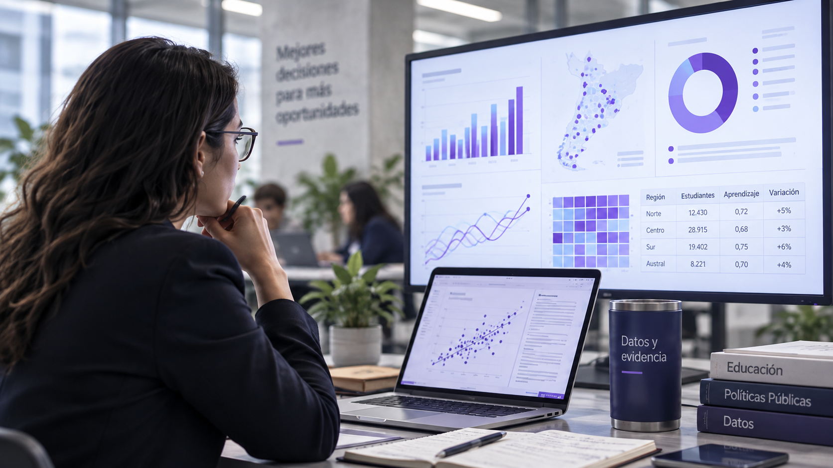 Seguimiento de datos y avances de aprendizaje